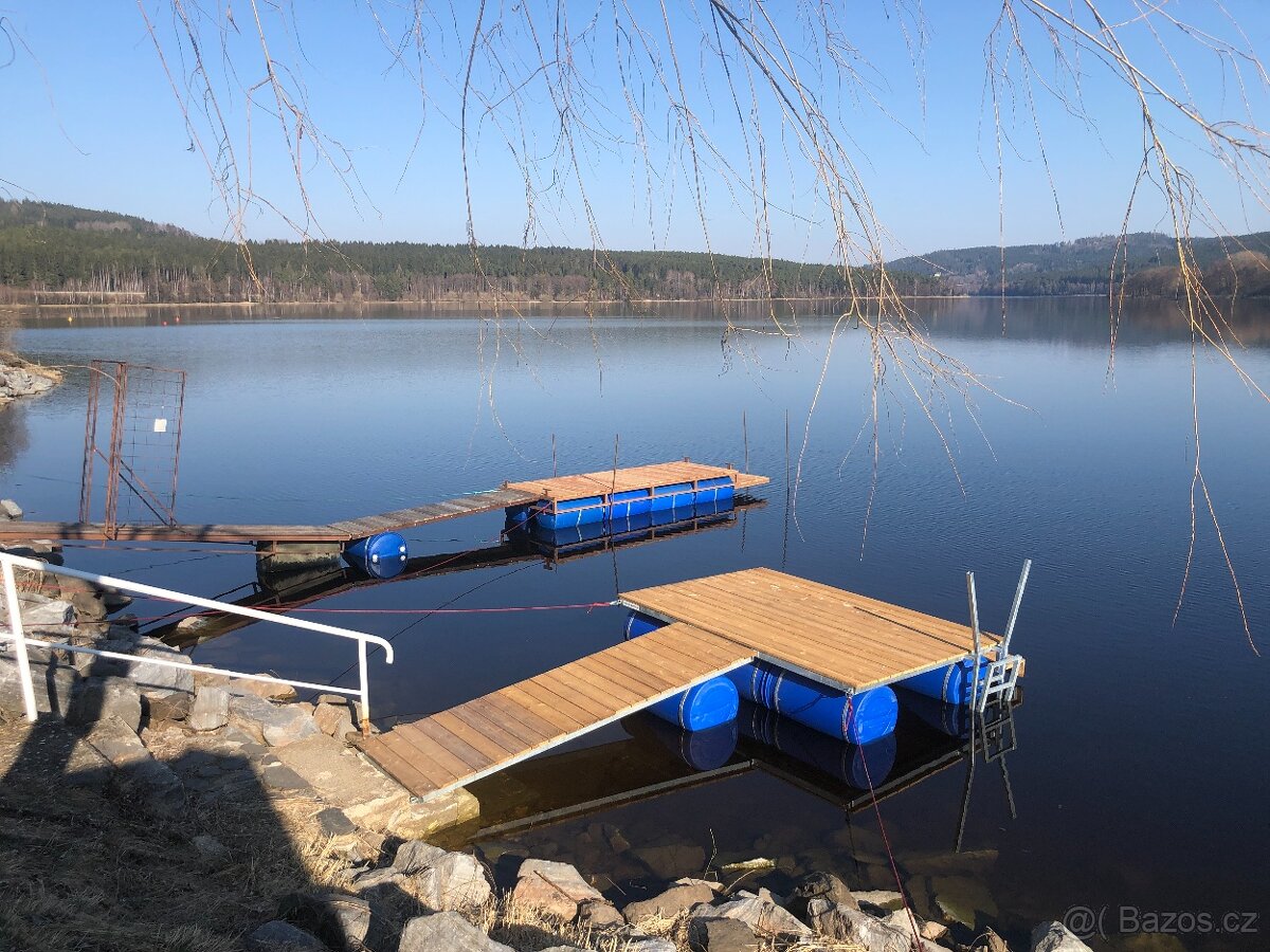 Plovoucí molo 2x3 metry s lávkou
