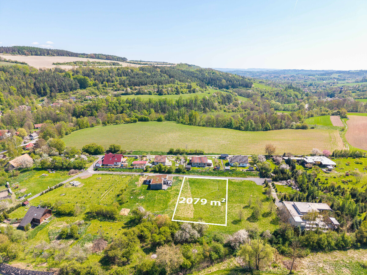 Prodej stavebního pozemku 2079 m² Horní Poříčí