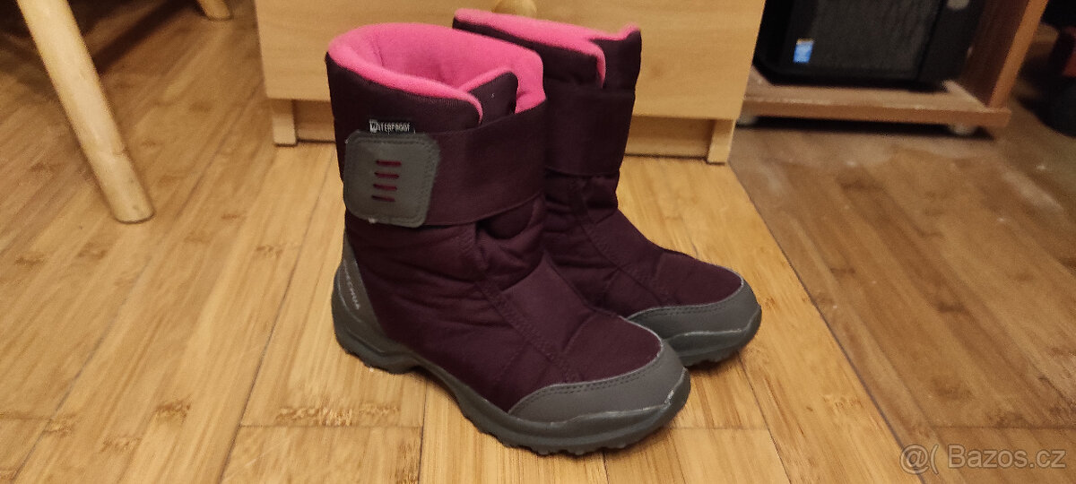 QUECHUA SH 100 vel. 32 zimní dívčí nepromokavé boty TOP STAV