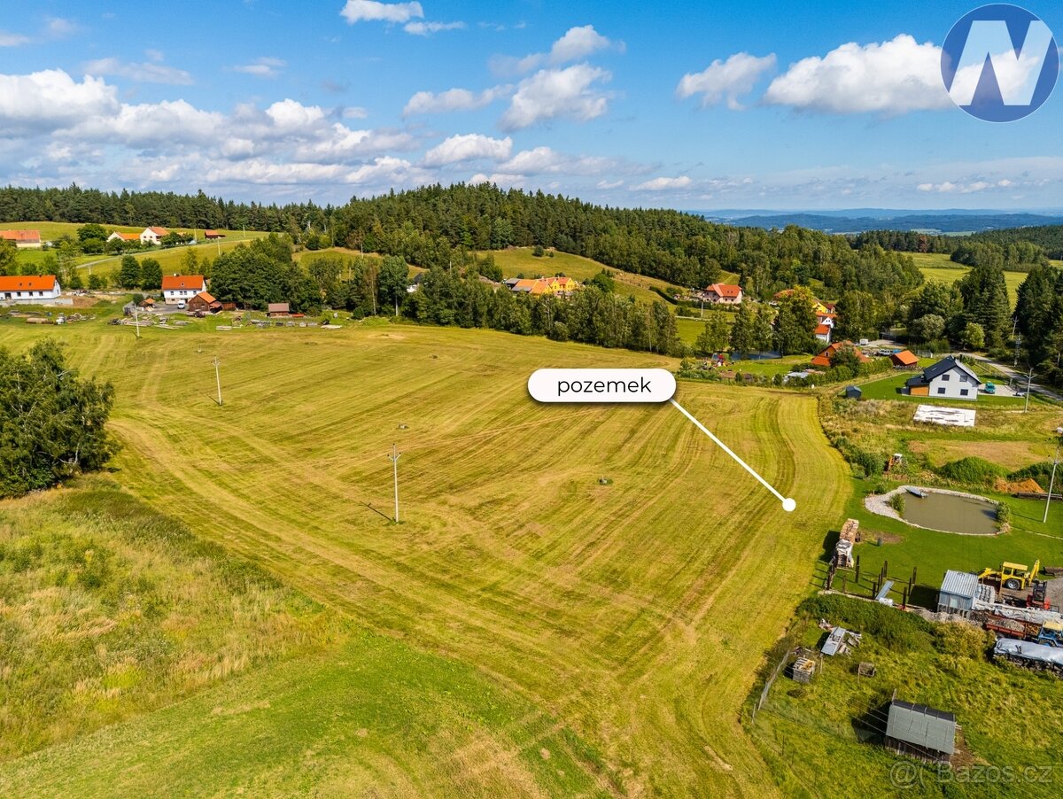Prodej stavebního pozemku 2 943 m² – Zdenice u Prachatic