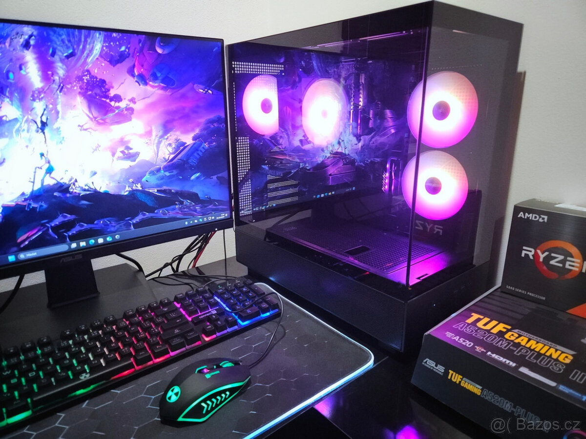 🔥 Herní PC Ryzen 5|RTX 5050|16GB|1TB SSD|ARGB|WiFi|NOVÉ