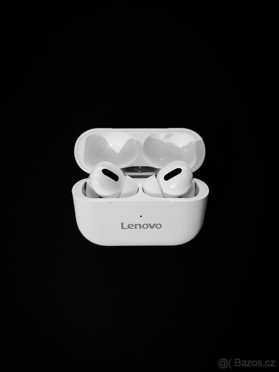 Bezdrátová sluchátka Lenovo- bílá - Nová