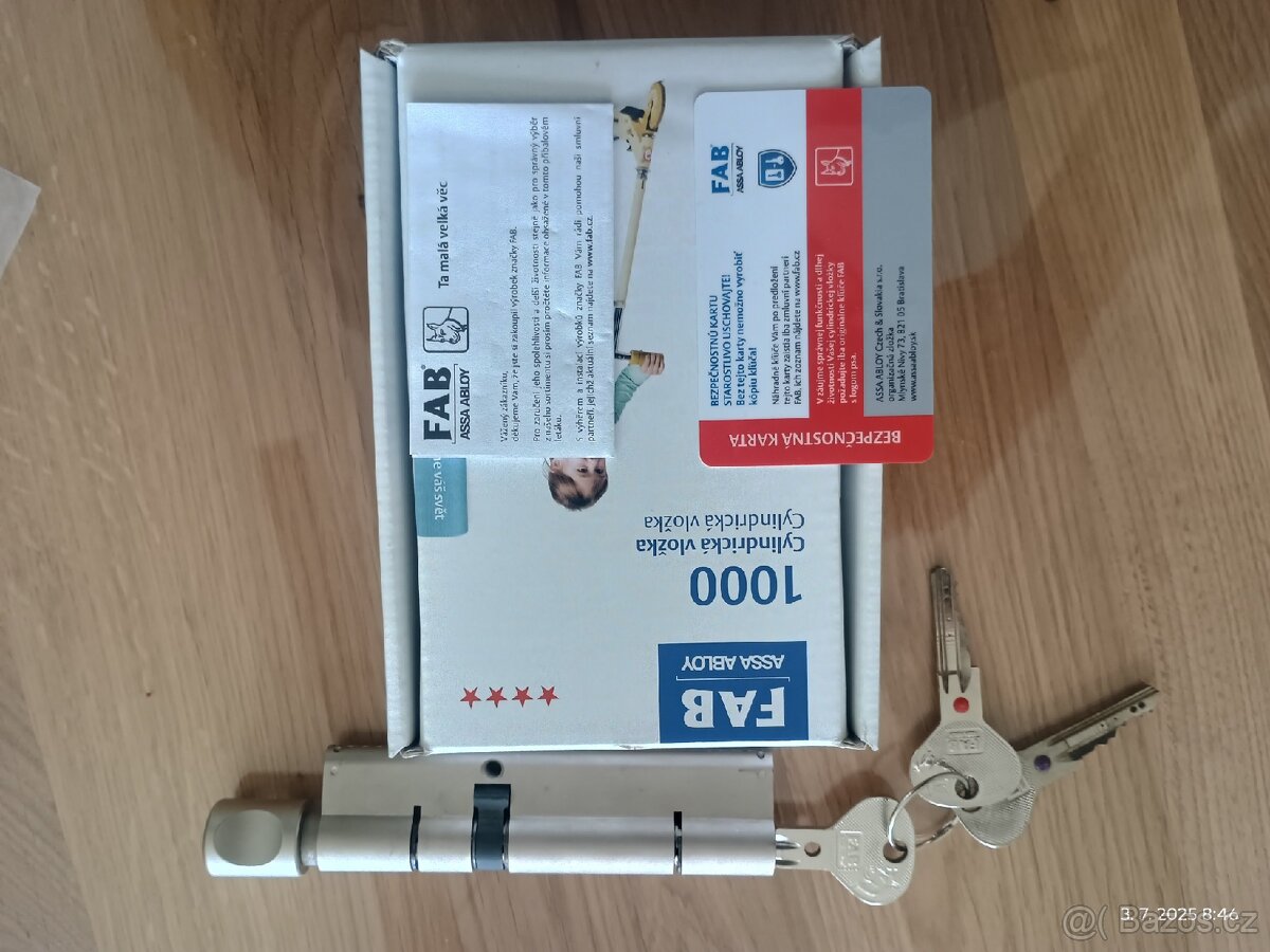 Cylindrická vložka FAB 1000 U4BNDs 45+75