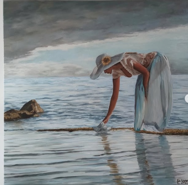 Ručně malovaný obraz – olejomalba – příroda