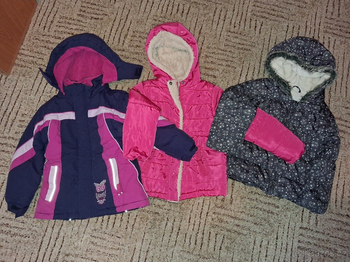 Set dívčích zimních bund