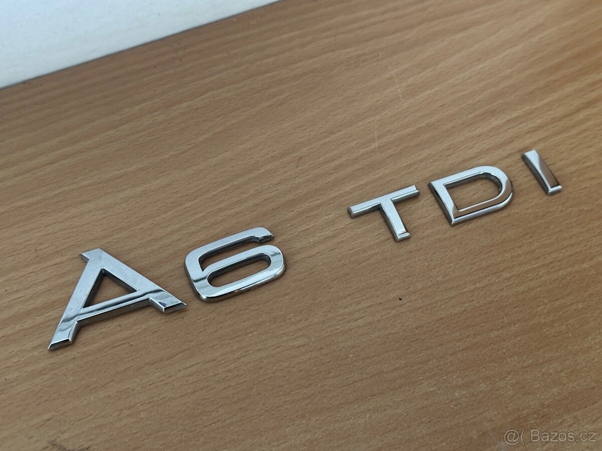 Nápis Audi A6 TDI