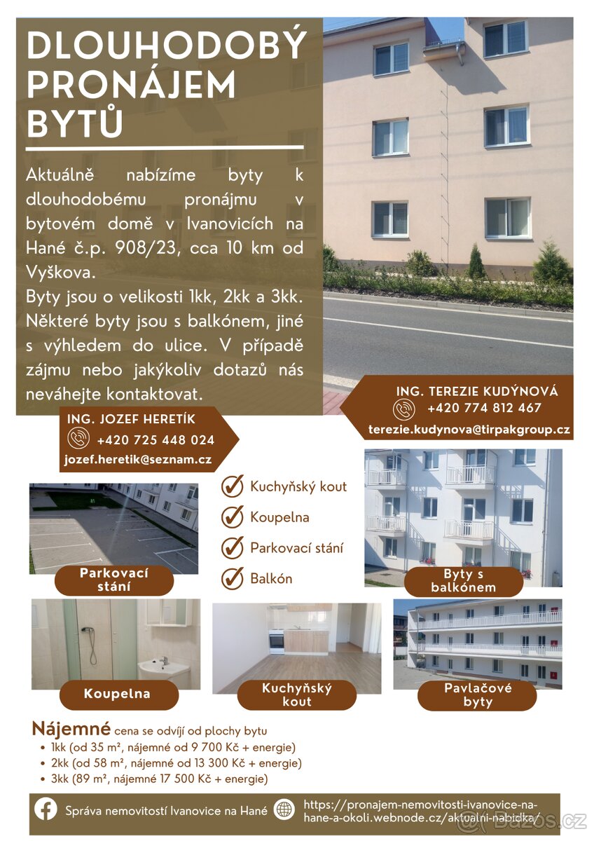 Dlouhodobý pronájem bytů