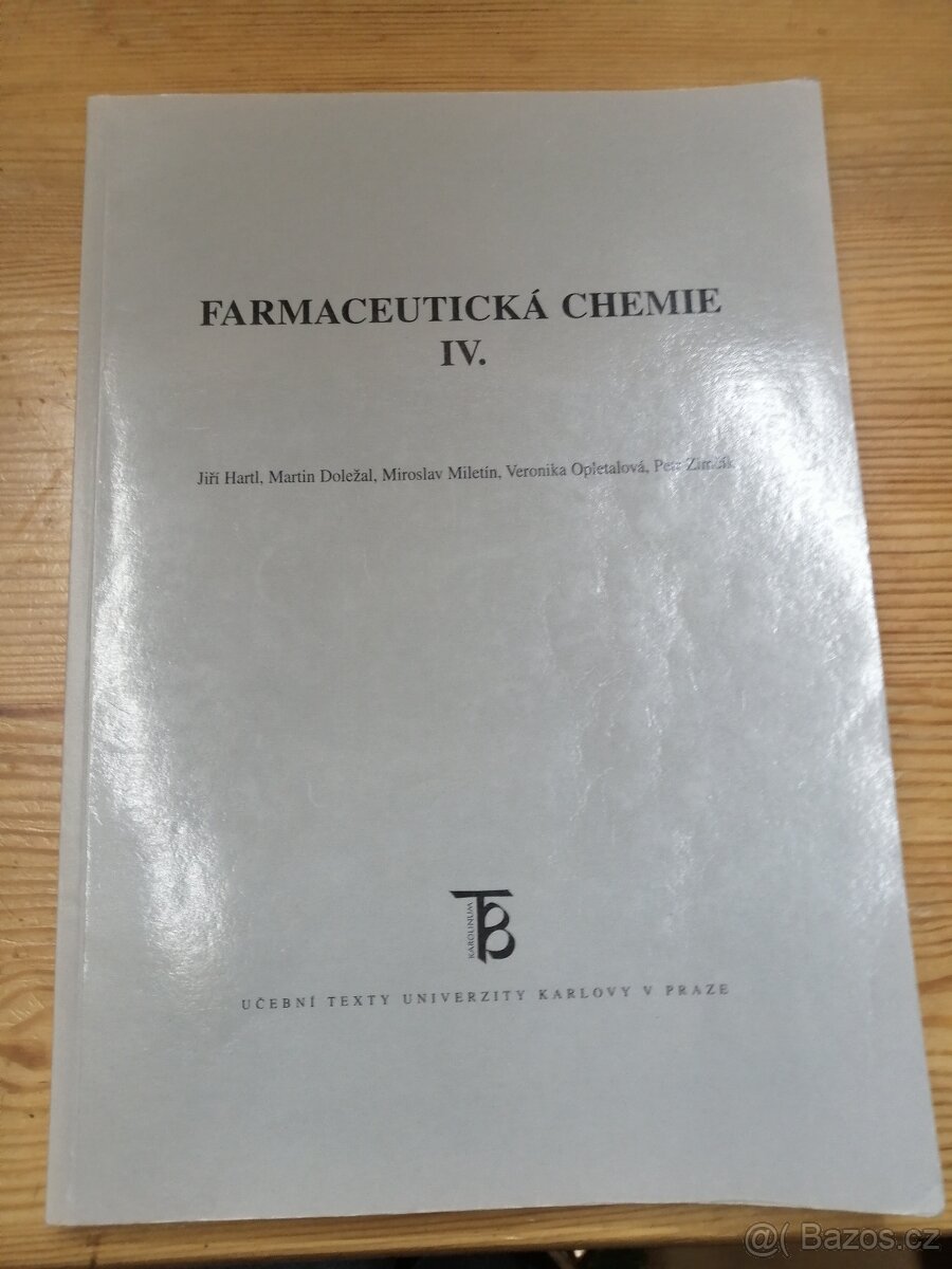 Farmaceutická chemie II. - Hartl