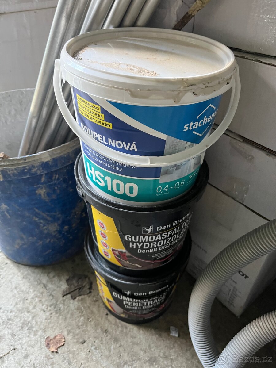 Zbytek hydroizolace a penetrace