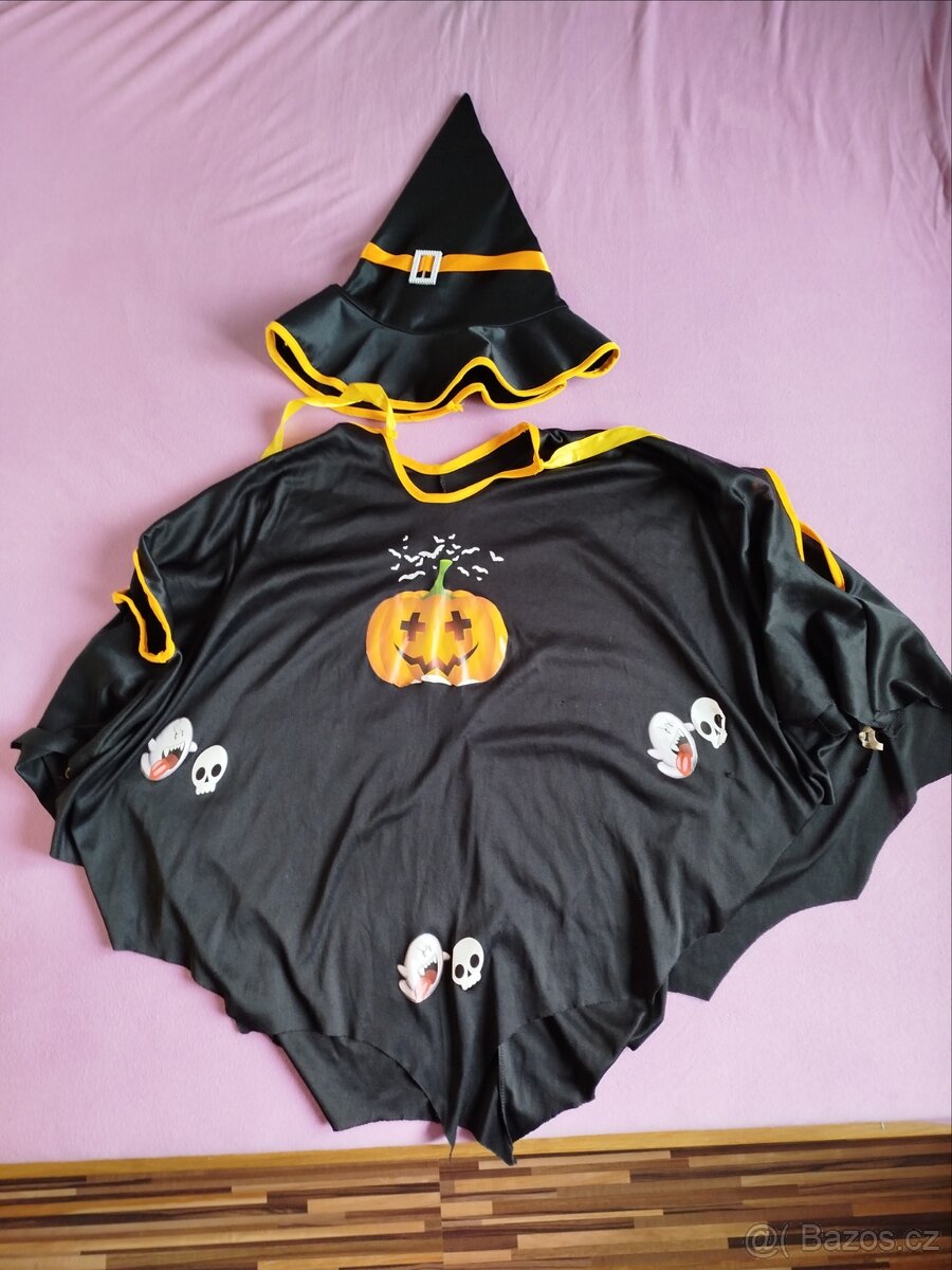 Karnevalový kostým na Haloween vel.110-122 na 5-7 let