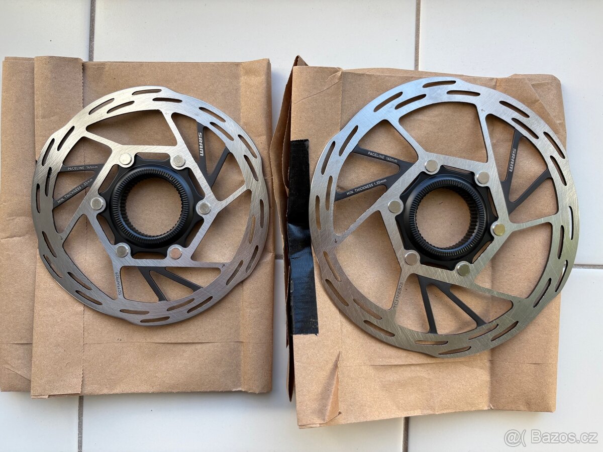 Sram Paceline 160mm a 140mm kotouce
