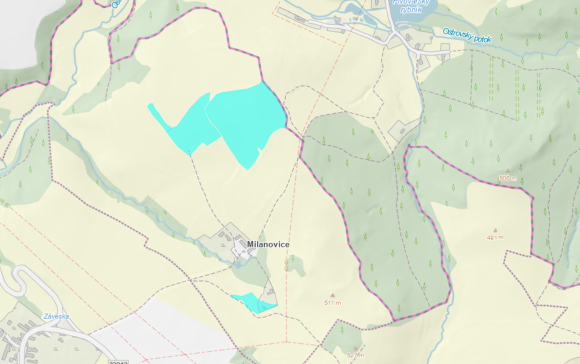 Prodej zemědělské půdy Milanovice, Kutná Hora