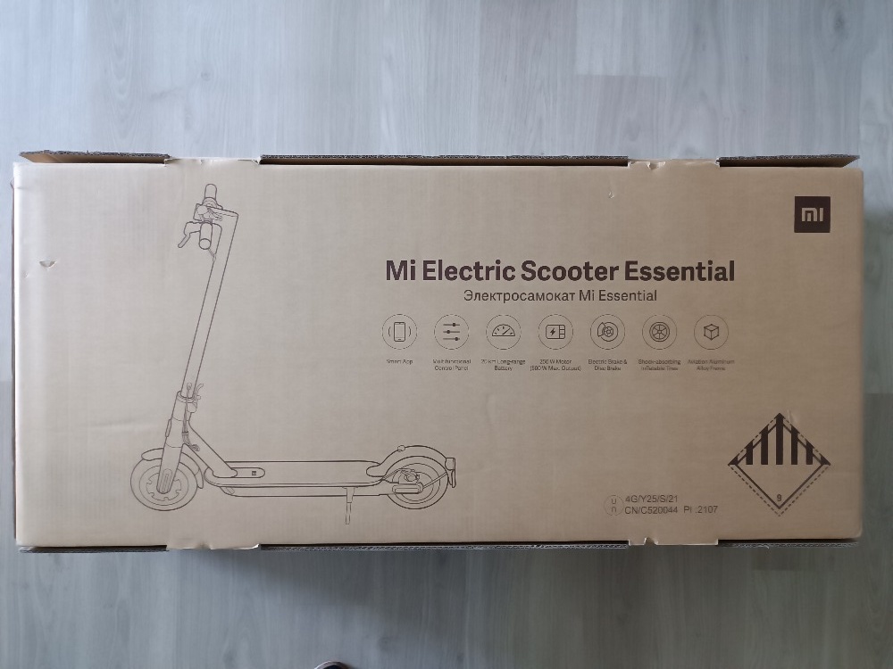 Krabice El. koloběžka Xiaomi Electric Scooter Mi Essential