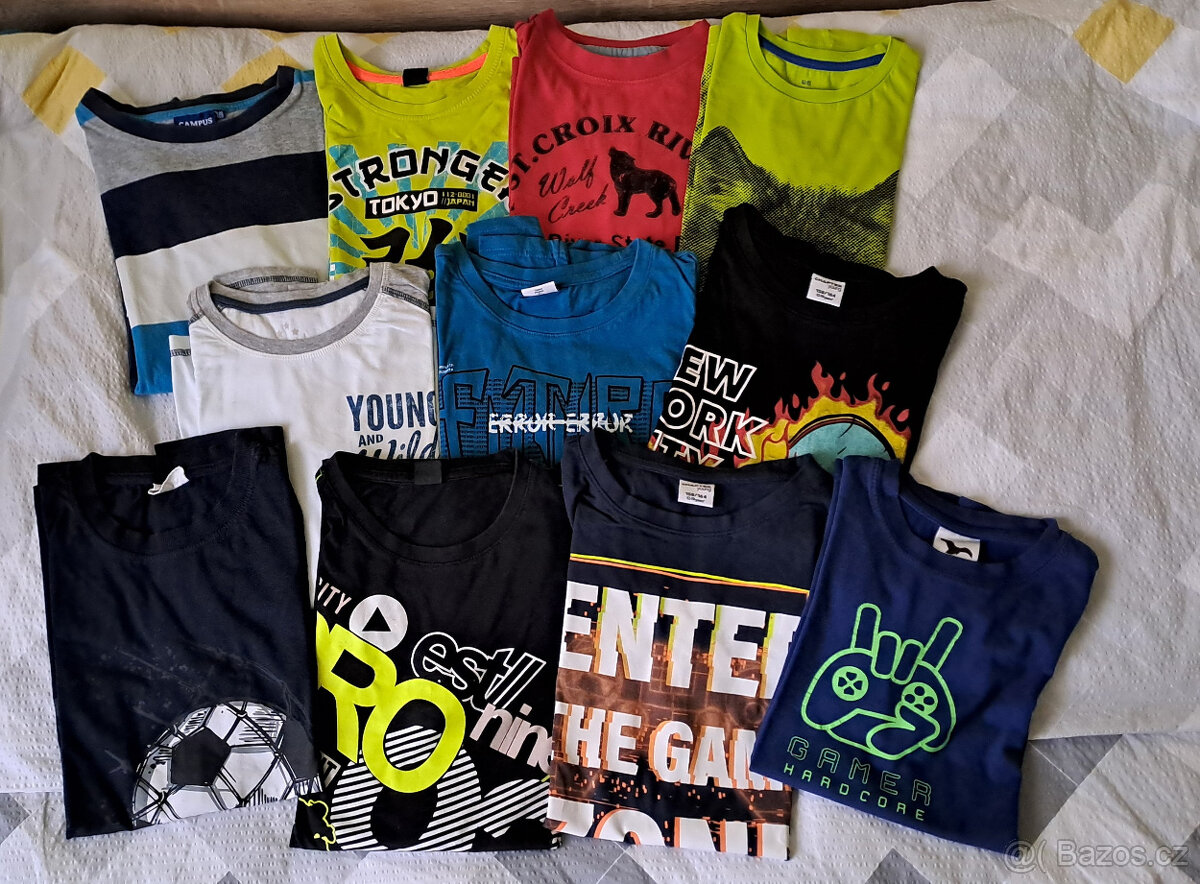Chlapecká trika vel. od 146 do 158