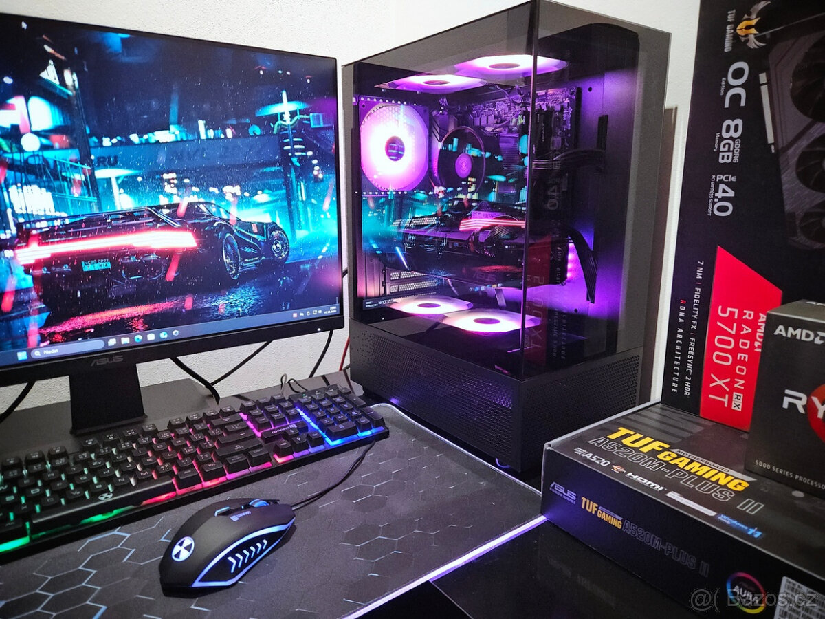 🔥 Herní PC Ryzen 5|RX5700XT|16GB|1TB SSD|WiFi|ARGB