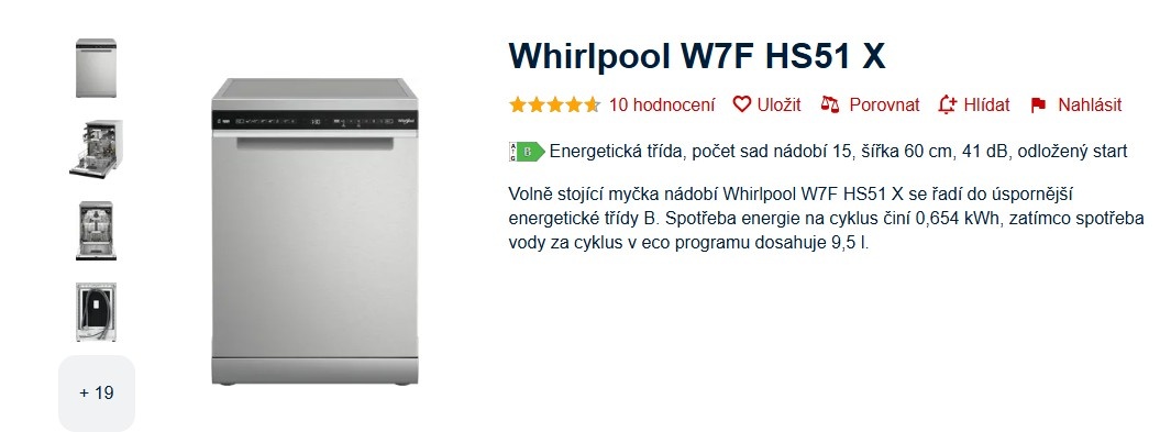 Myčka nádobí Whirlpool