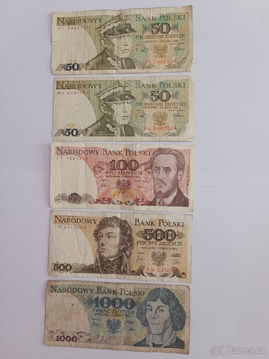 Staré polské bankovky