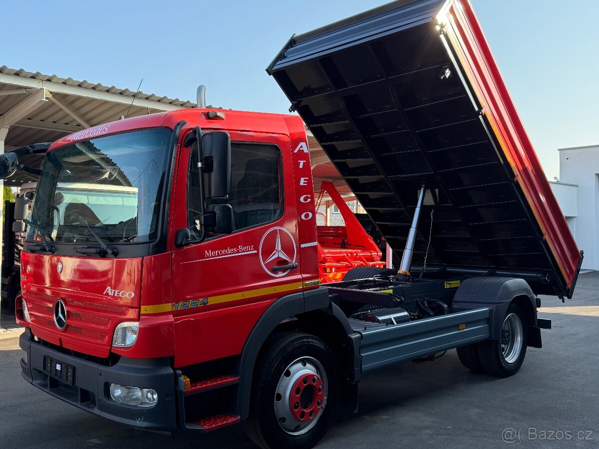 MERCEDES-BENZ ATEGO 1224 SKLÁPĚČ VYKLÁPĚČ TŘÍSTRANNÝ KIPPER