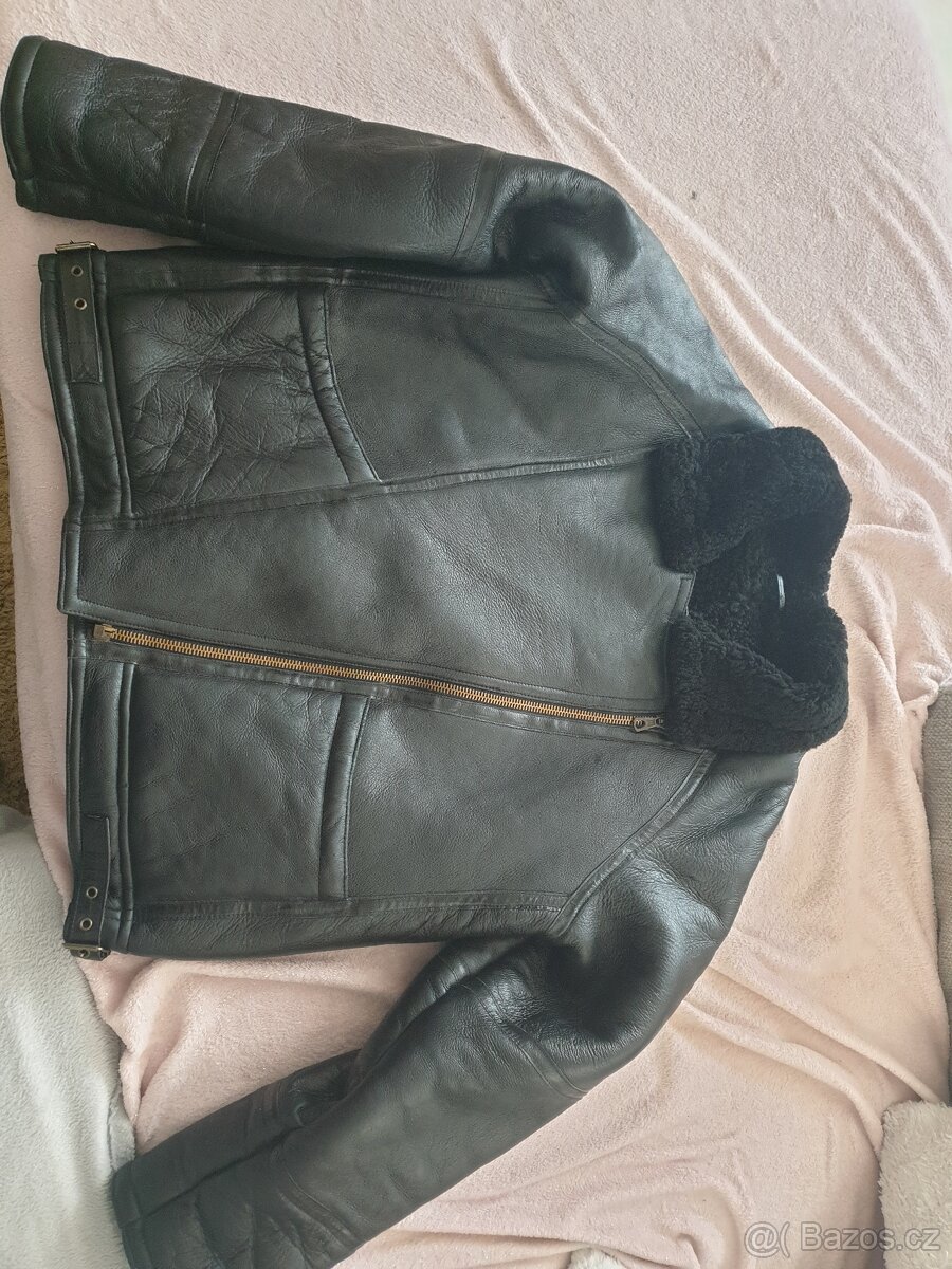 Kožena shearling ovčí letecka budna Leathermaster M