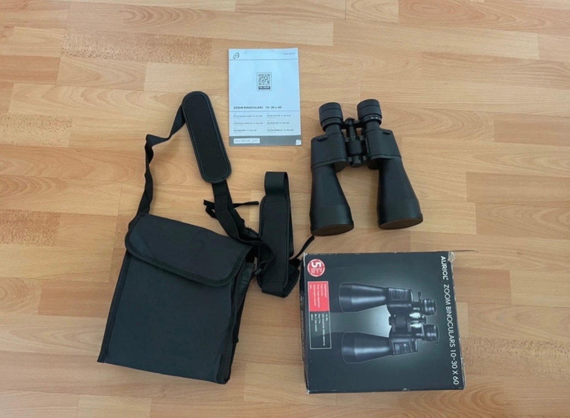 Nový dalekohled Auriol Zoom Binovulars 10-30c60
