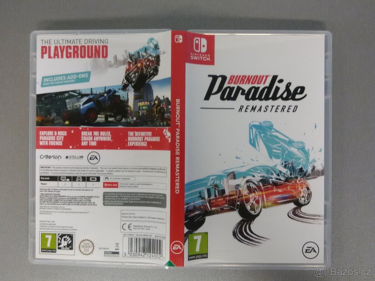 Burnout Paradise Remastered pro Nintendo Switch