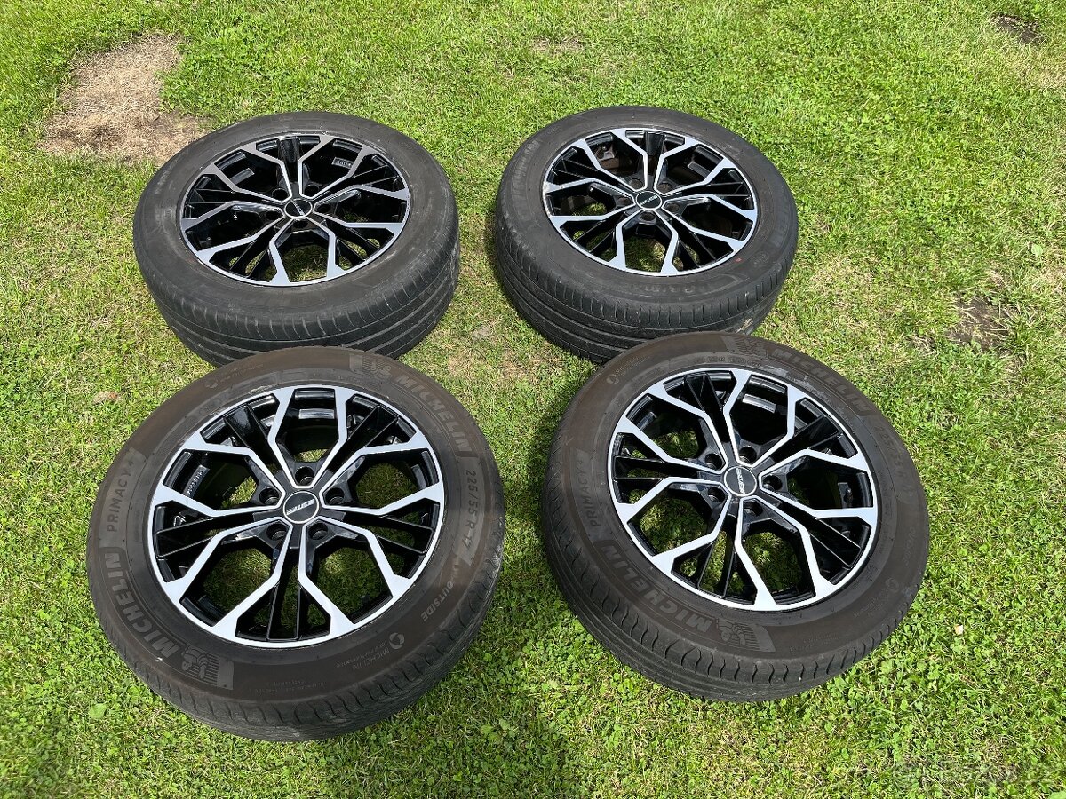 ALU kola GMP ITALIA 5x112 ET 45 pneu 225/55 R17 pěkné pneu