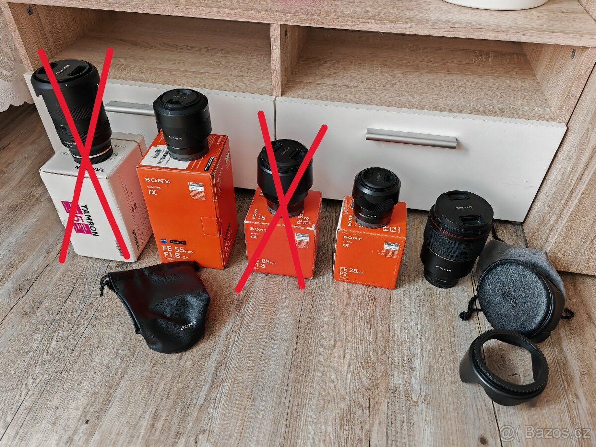 Objektivy Sony E, pro FE