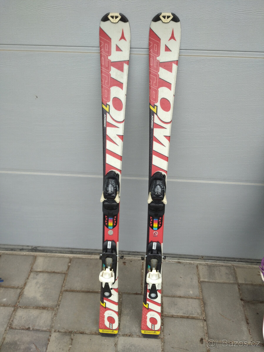 Prodám lyže ATOMIC Race 7 130cm + vázání ATOMIC Evox045