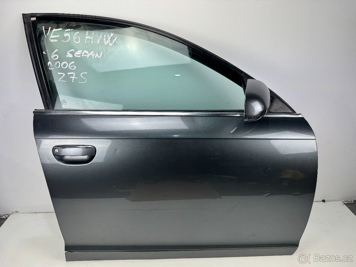 Dveře Audi A6 C6 sedan, pravé pední, kód barvy LZ7S