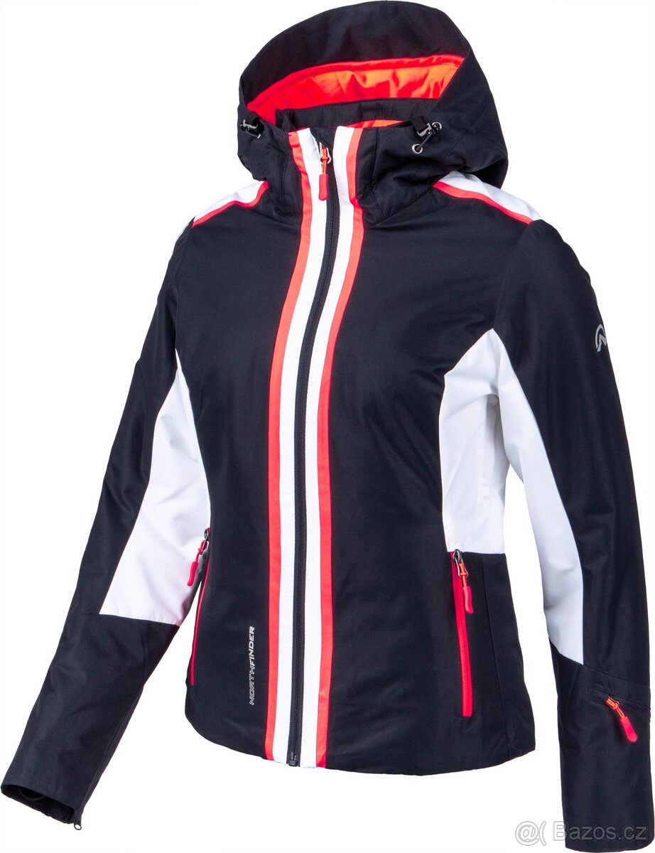 Zimní lyžařská bunda, kalhoty a rukavice vel. L Northfinder