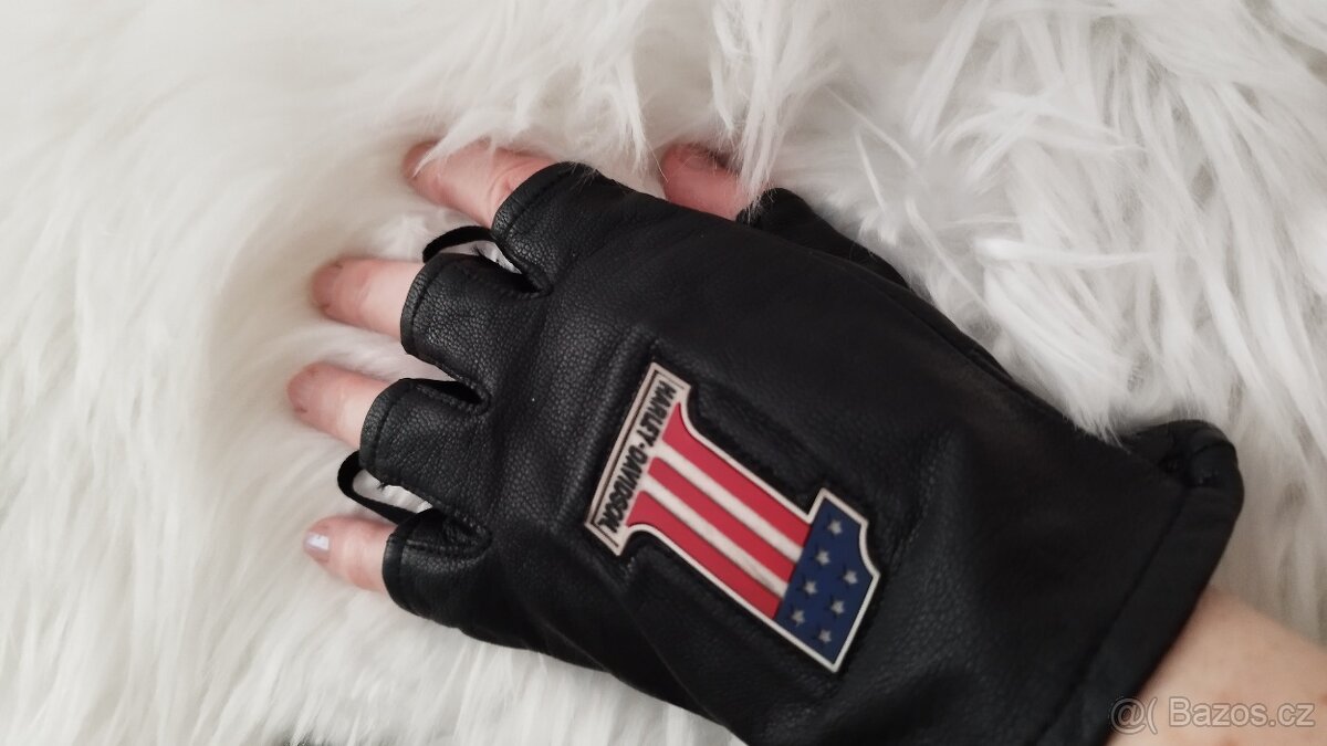 Harley Davidson bezprsté rukavice