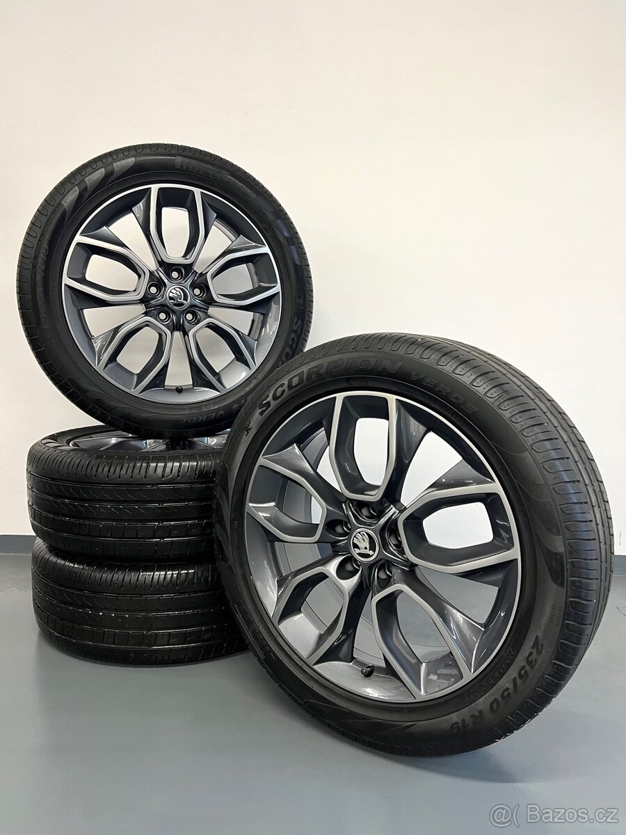 ☀️ Letní Alu kola Crater, Škoda Kodiaq, 5x112 r19