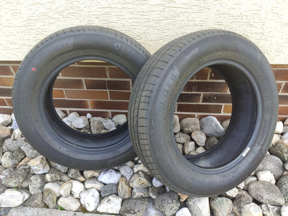 NOVÉ letní pneu Michelin Primacy 4, 185/65 R15 (komplet)