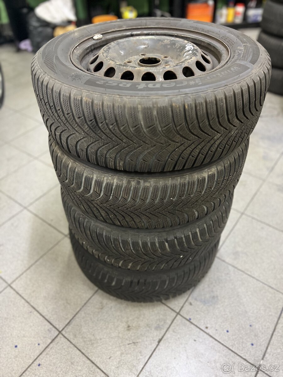 Zimní sada kol 5x112, pneumatiky 195/65R15 Hankook