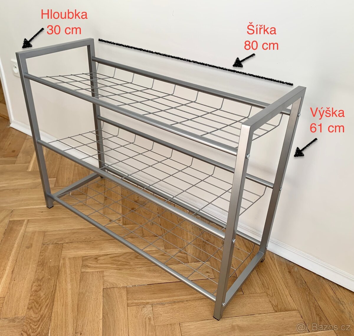 Nový IKEA botník 3 police
