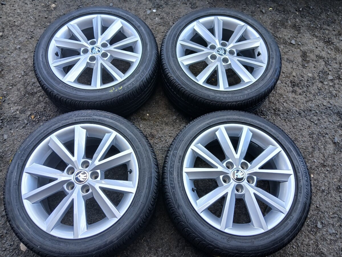 Sad Orig ALU kol Škoda 215/45R16 letní