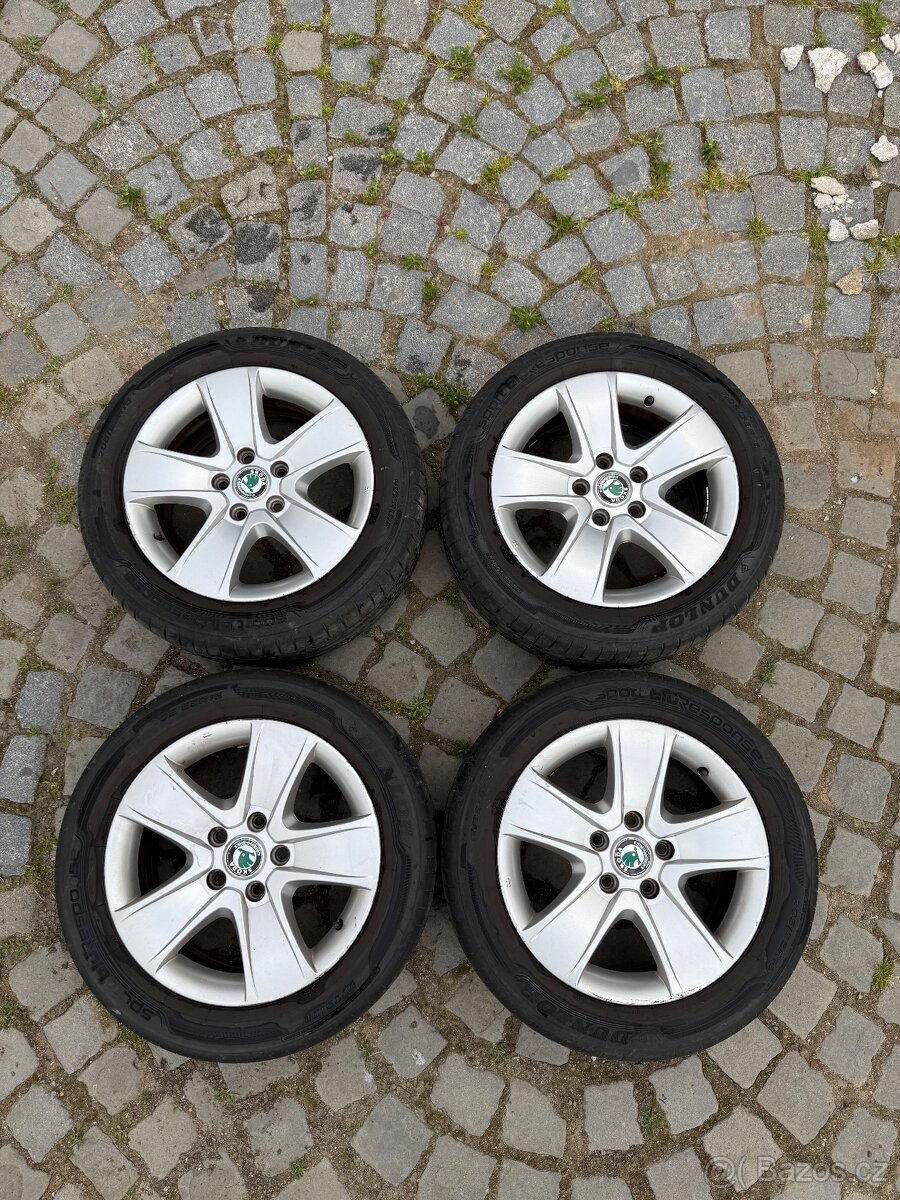 16"letní alu kola Crateris 5x112 original Octavia 2