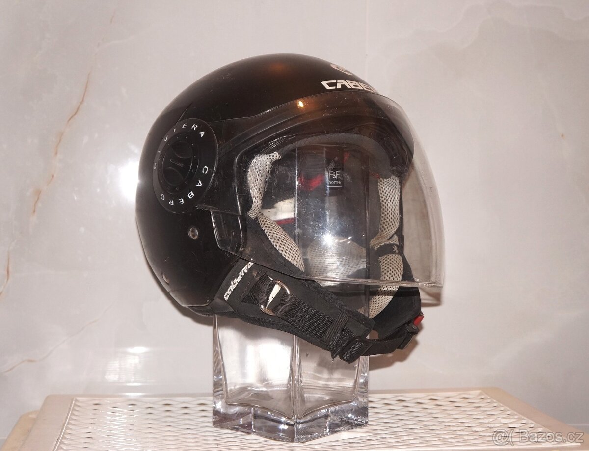 JET helma na motorku S motocyklová přilba na skůtr 55-56cm.