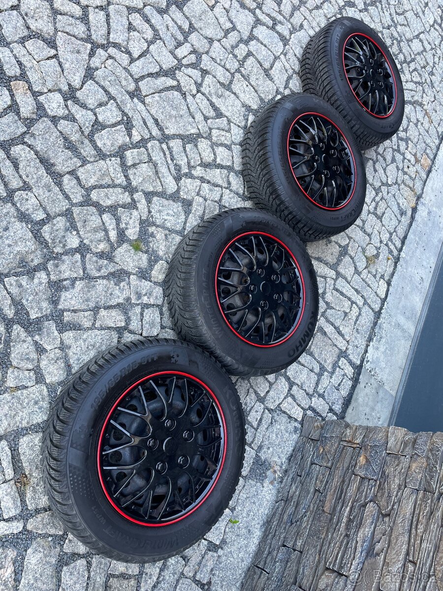 Plech kola 5x114,3 s pneu zimní 195/65/15