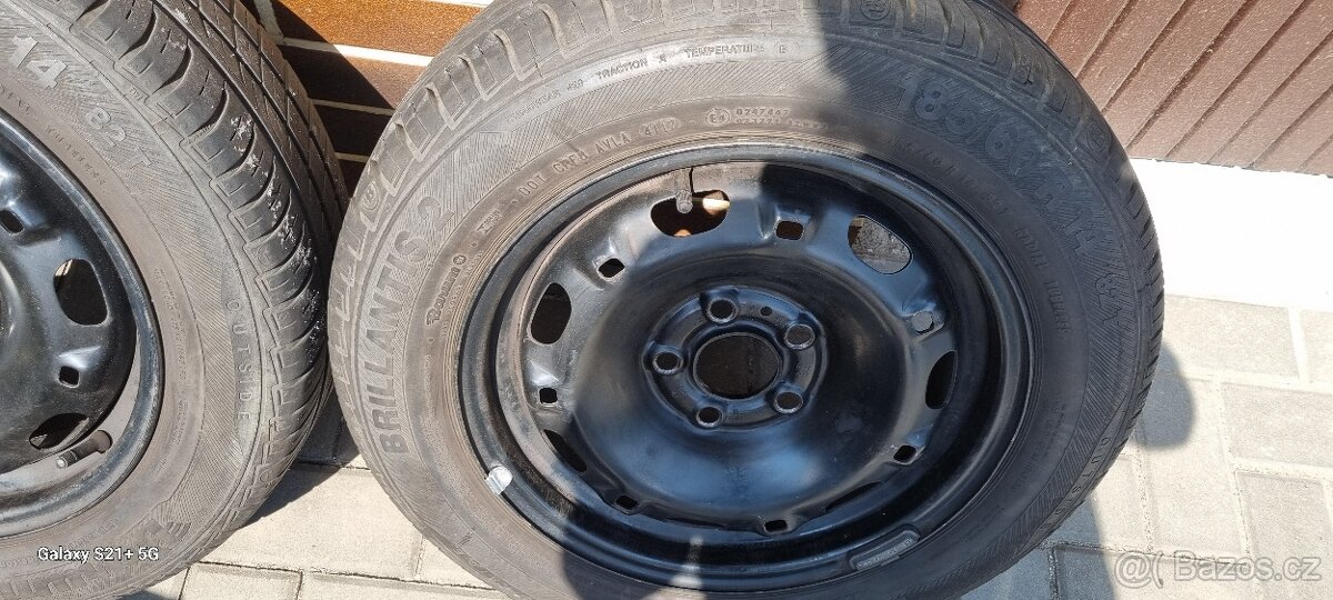 Prodám sadu 4 kol Fabia 2 5x100 r14