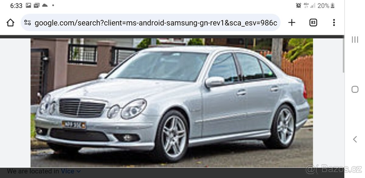 Mercedes w211 plastový levý prah modrá barva 1500kč