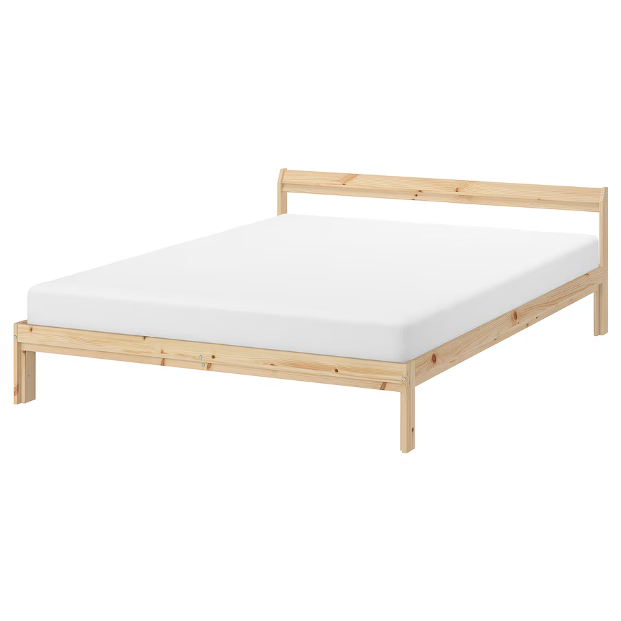 Ikea Neiden Postel Masiv 140 x 200 Rošty LÖNSET