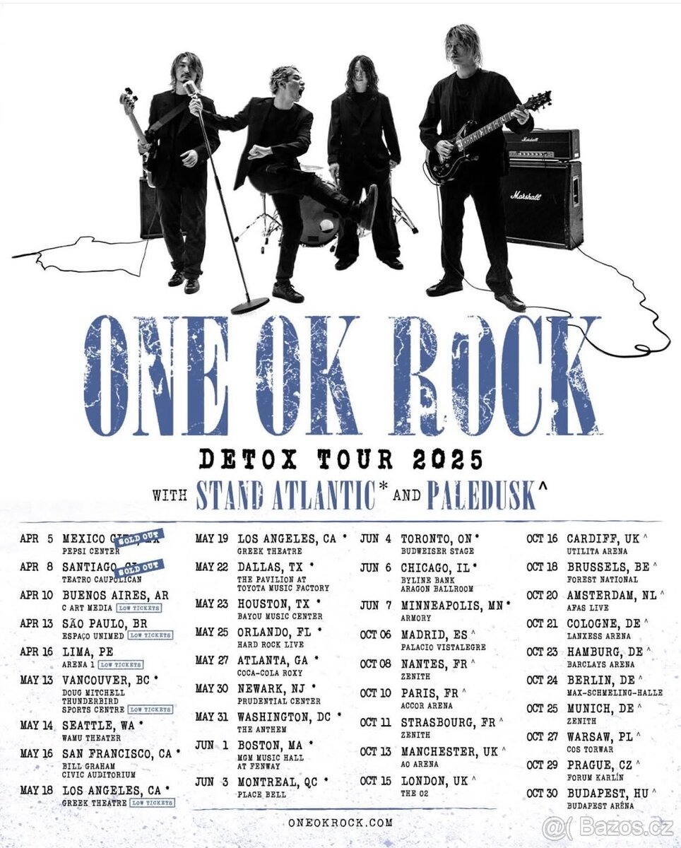 ONE OK ROCK PRAHA KARLIN 29.10.2025