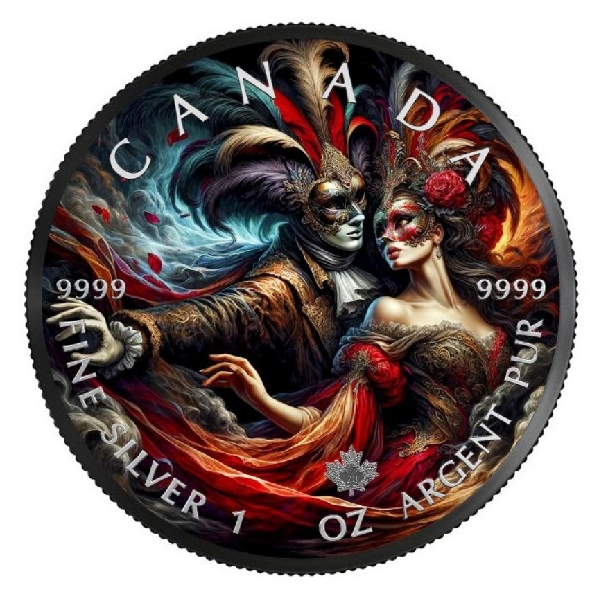 1oz Carnival Canada 2024 Black Ruthenium + hologram