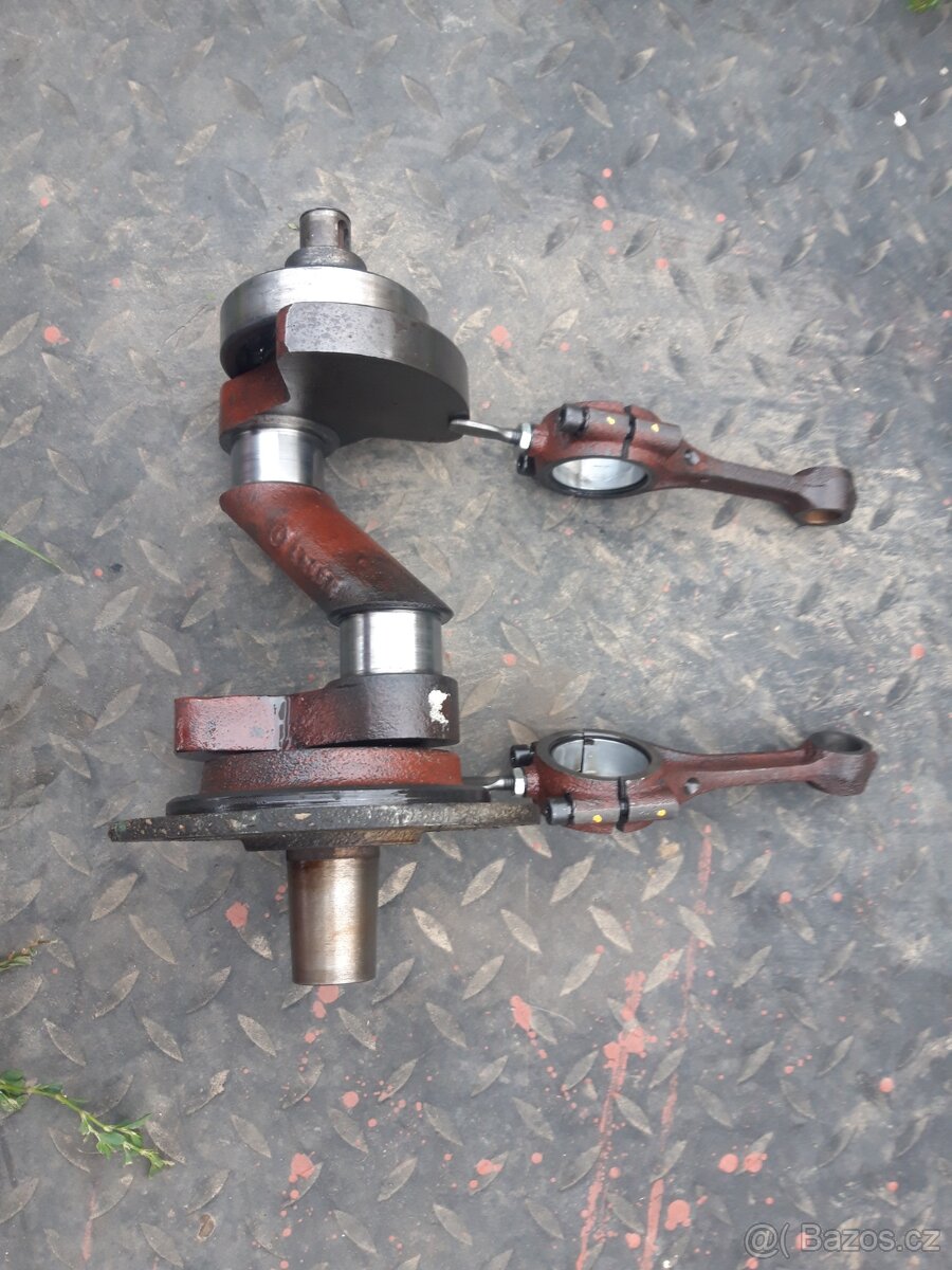 Kliková hřídel, ojnice kompresor Orlík 2-JSK