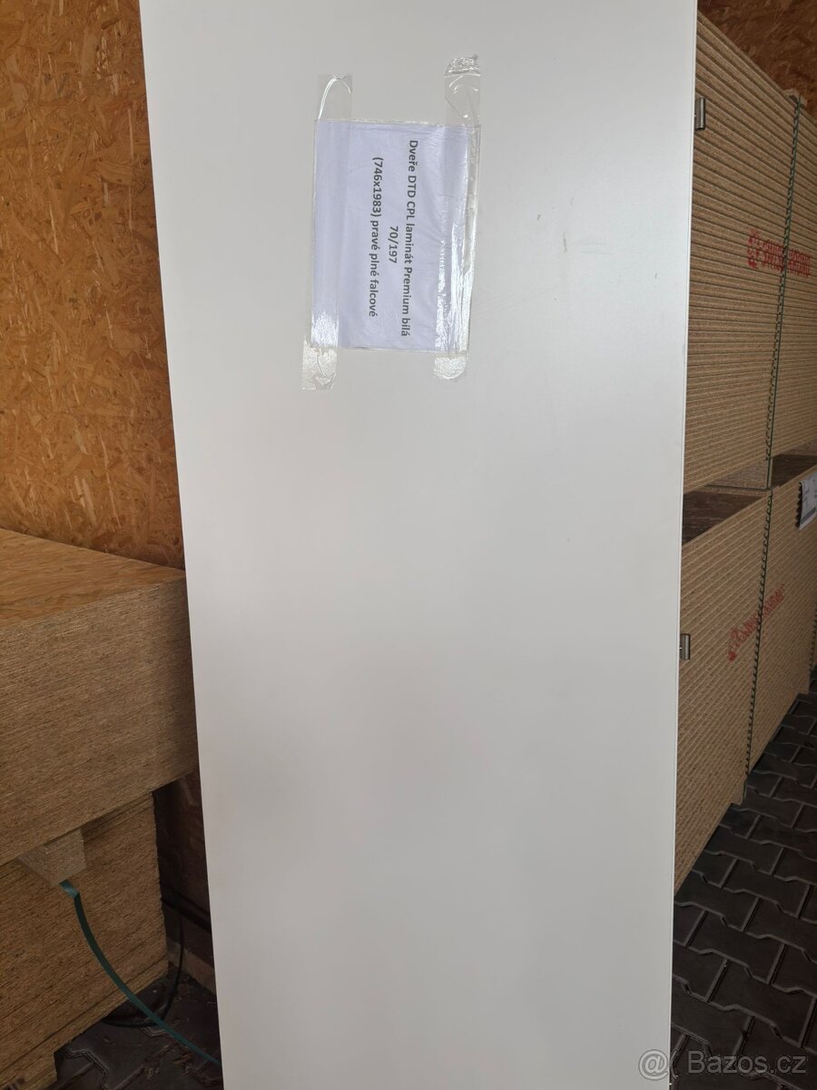 Dveře DTD CPL Laminát Premium – bílá, 70/197 (746 × 1983 mm)