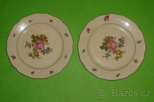 2 talíře mělké malé - 1