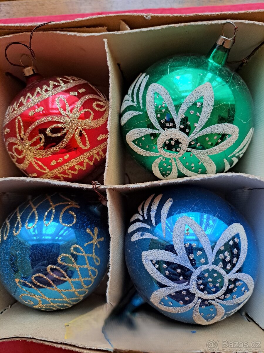 vánoční ozdoby - staré
