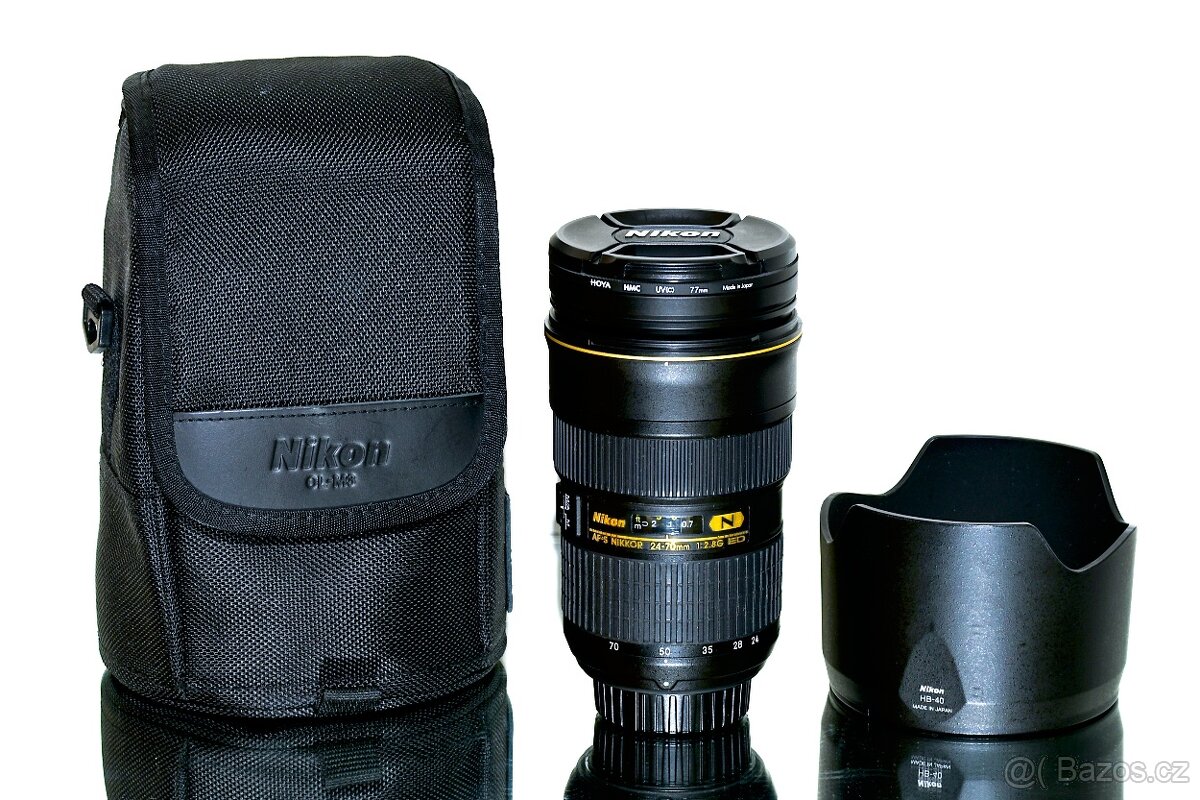 Nikon AF-S Nikkor 24-70mm f/2,8G + Hoya HMC NEPOUŽÍVANÝ