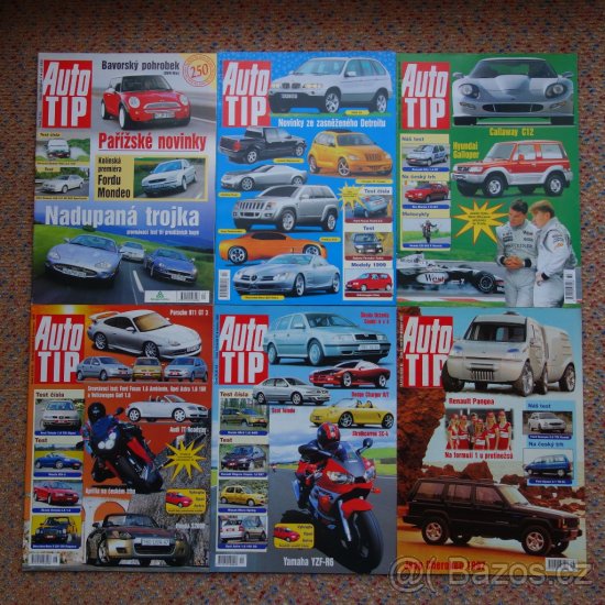 Časopisy Auto Tip a Auto Rating